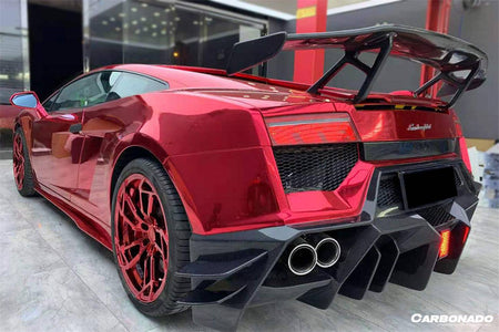 2009-2014 Lamborghini Gallardo BKSS Style Rear Bumper - Carbonado Aero