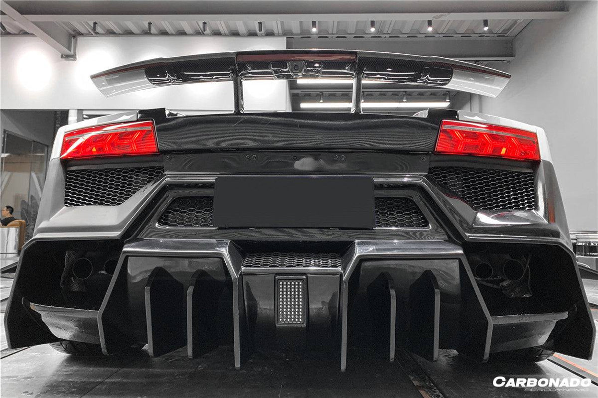 2009-2014 Lamborghini Gallardo BKSS Style Rear Bumper - Carbonado Aero