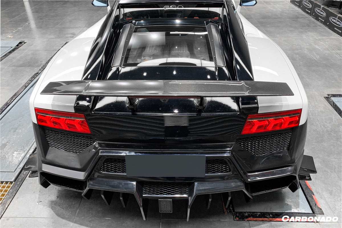 2009-2014 Lamborghini Gallardo BKSS Style Rear Bumper - Carbonado Aero