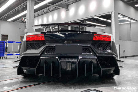 2009-2014 Lamborghini Gallardo BKSS Style Rear Bumper - Carbonado Aero