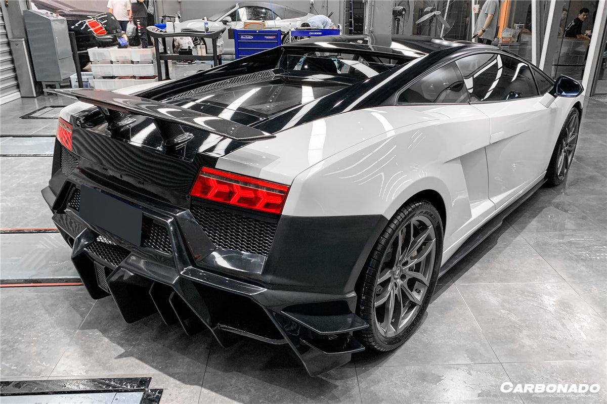 2009-2014 Lamborghini Gallardo BKSS Style Rear Bumper - Carbonado Aero