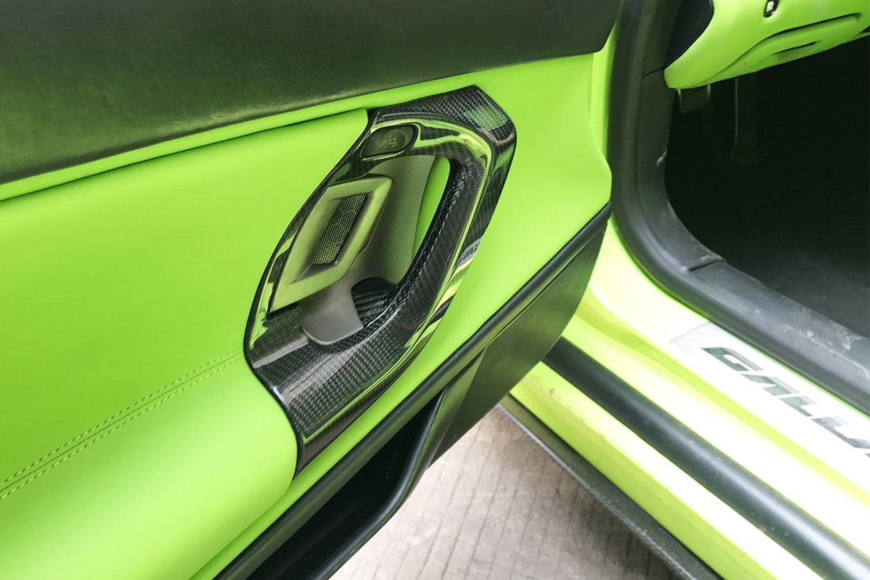 2004-2014 Lamborghini Gallardo OEM Style Carbon Fiber Door Handles ...
