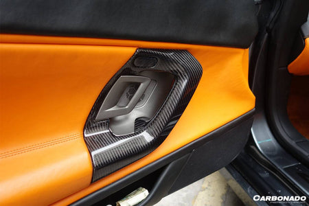2004-2014 Lamborghini Gallardo OEM Style Carbon Fiber Door Handles - Carbonado Aero