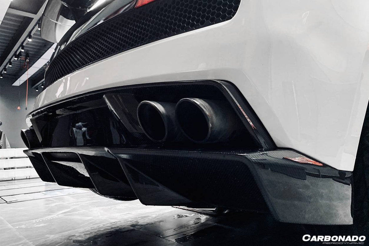 2009-2014 Lamborghini Gallardo STO Style Carbon Fiber Rear Diffuser - Carbonado Aero