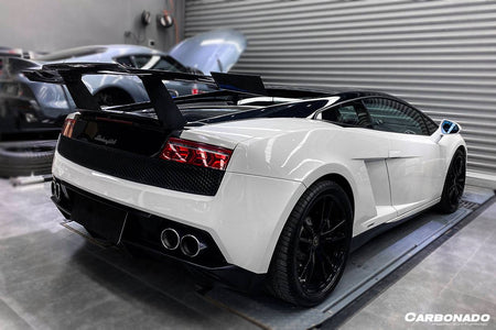 2004-2014 Lamborghini Gallardo STO Style Carbon Fiber Trunk Spoiler - Carbonado