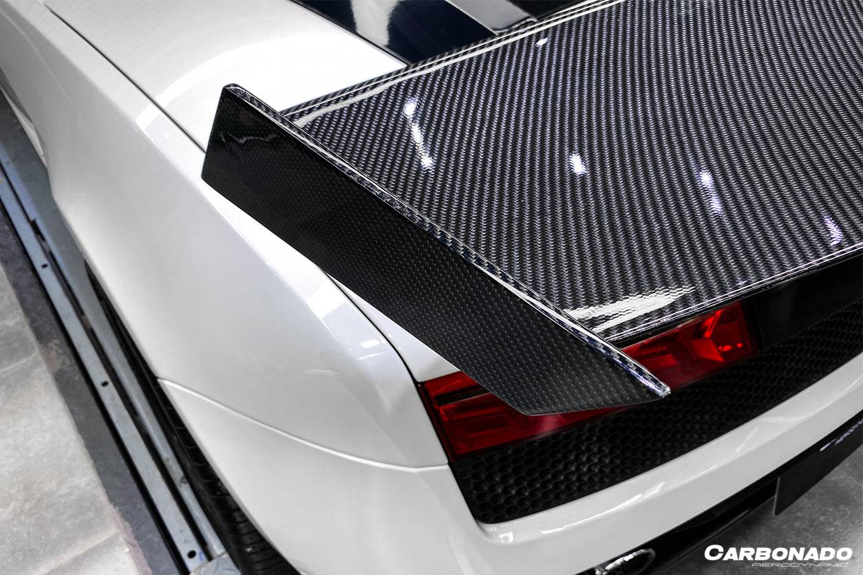 2004-2014 Lamborghini Gallardo STO Style Carbon Fiber Trunk Spoiler - Carbonado