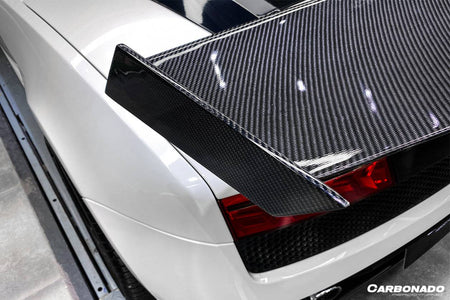 2004-2014 Lamborghini Gallardo STO Style Carbon Fiber Trunk Spoiler - Carbonado