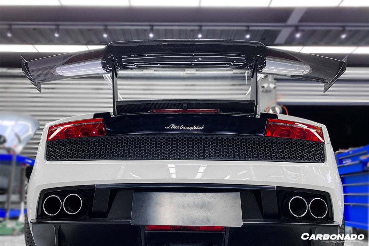 2004-2014 Lamborghini Gallardo STO Style Carbon Fiber Trunk Spoiler - Carbonado Aero