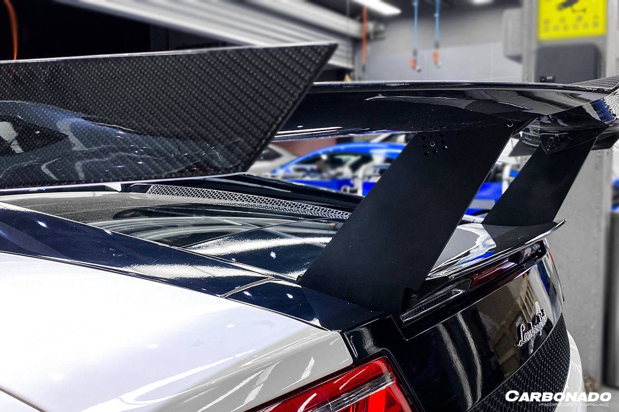 2004-2014 Lamborghini Gallardo STO Style Carbon Fiber Trunk Spoiler - Carbonado Aero