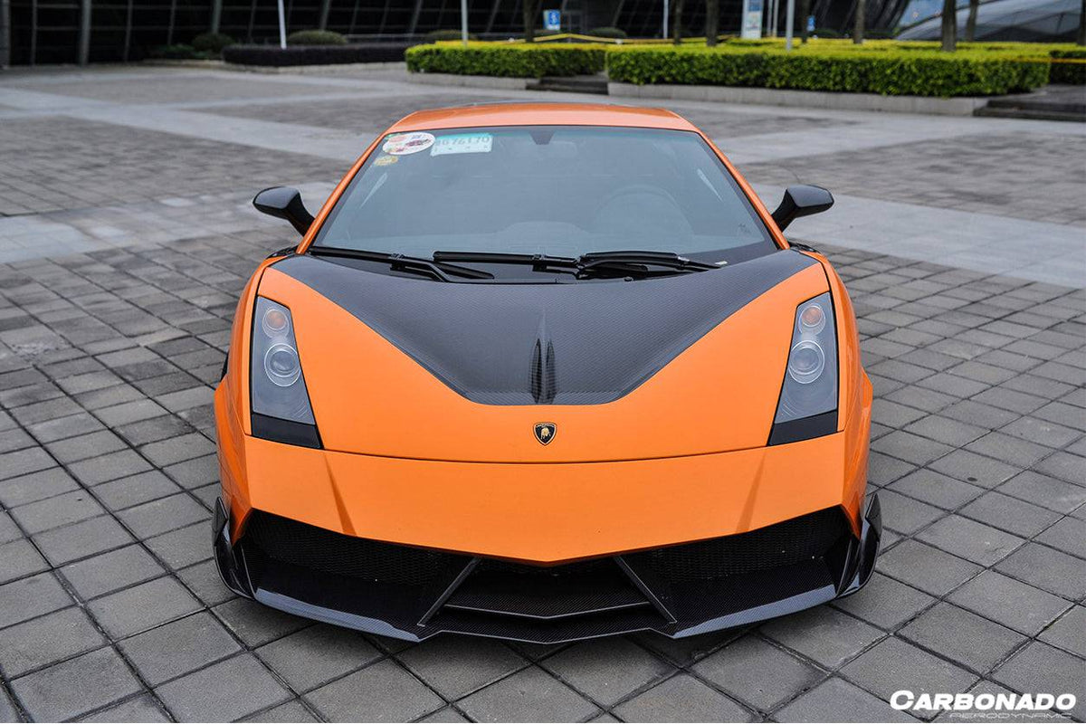 2004-2008 Lamborghini Gallardo VF Style Carbon Fiber Hood - Carbonado