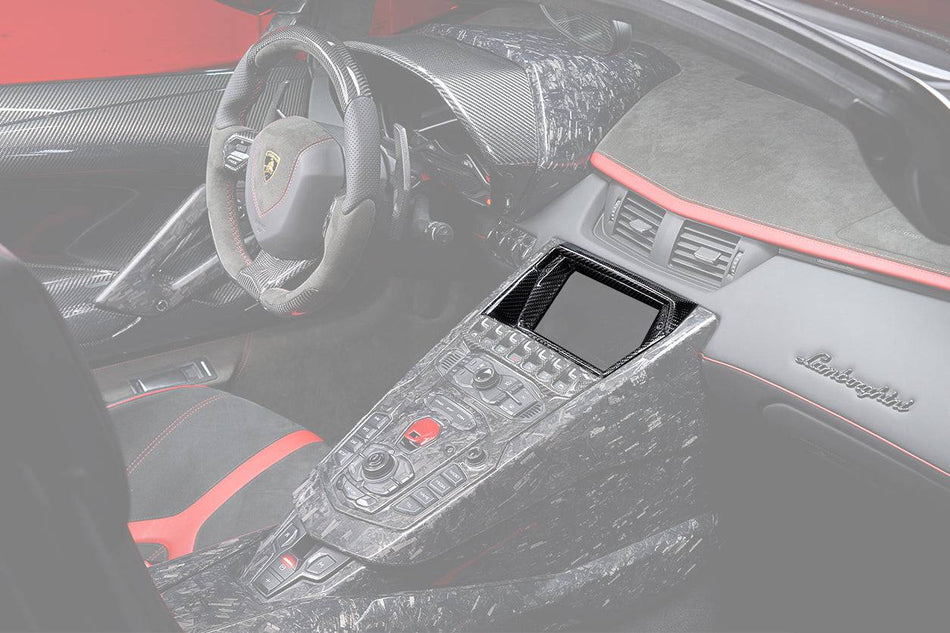 2011-2016 Lamborghini Aventador LP700 Coupe/Roadster OEM Style Carbon Fiber Screen Surround Panel - Carbonado