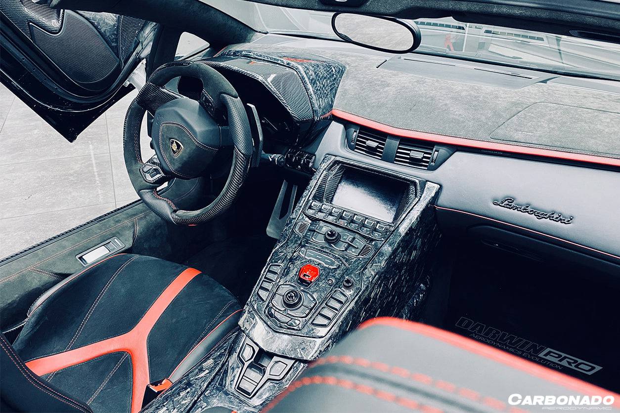 2011-2016 Lamborghini Aventador LP700 Coupe/Roadster OEM Style Carbon Fiber Screen Surround Panel - Carbonado Aero