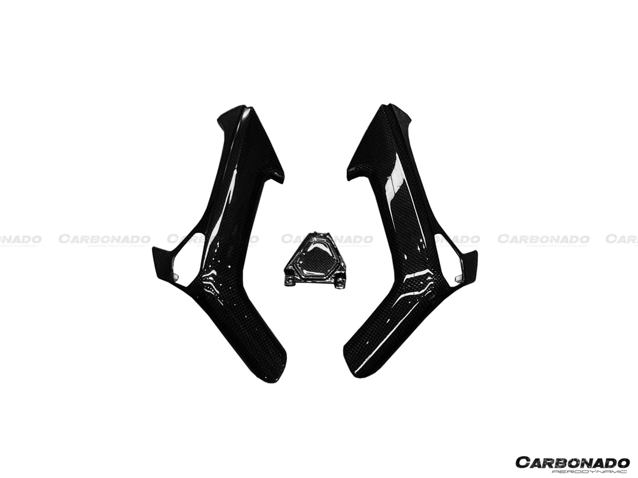 2015-2019 Lamborghini Huracan LP610/LP580 OEM Style Autoclave Carbon Fiber Door Handle - Carbonado Aero