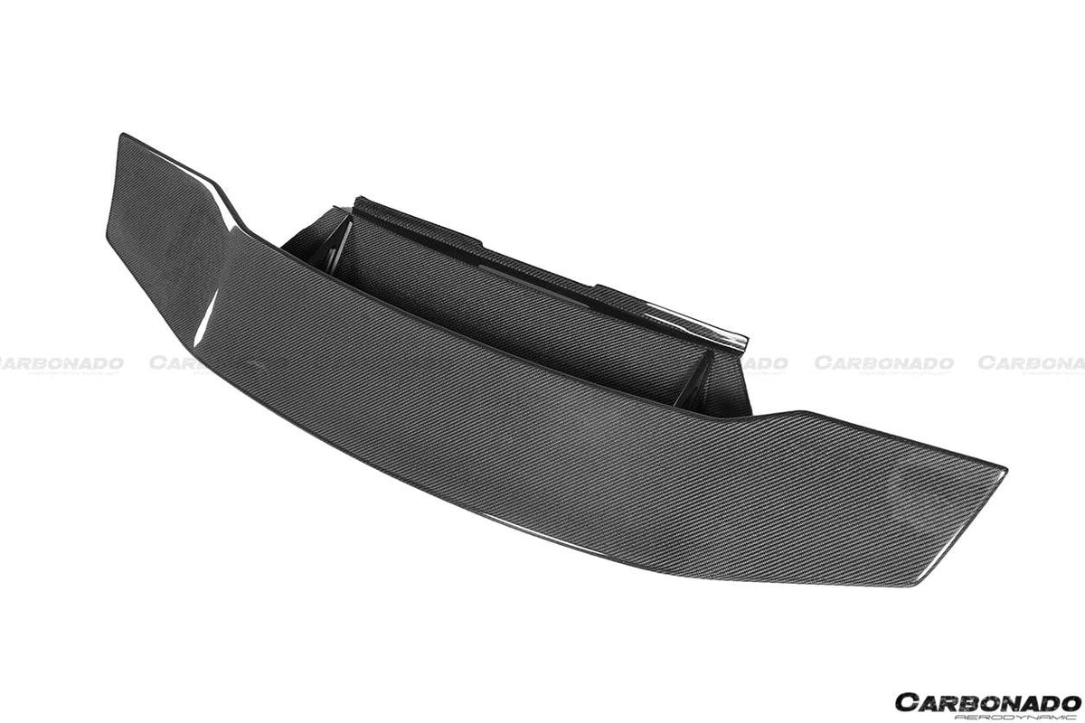 2015-2020 Lamborghini Huracan LP610 LP580 DC Style Carbon Fiber Trunk Spoiler Wing w/ Base - Carbonado Aero