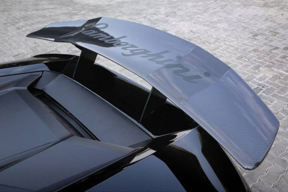 2015-2025 Lamborghini HuracanLP610 & LP580 & Evo & Tecnica DE Style Trunk Spoiler Wing - Carbonado