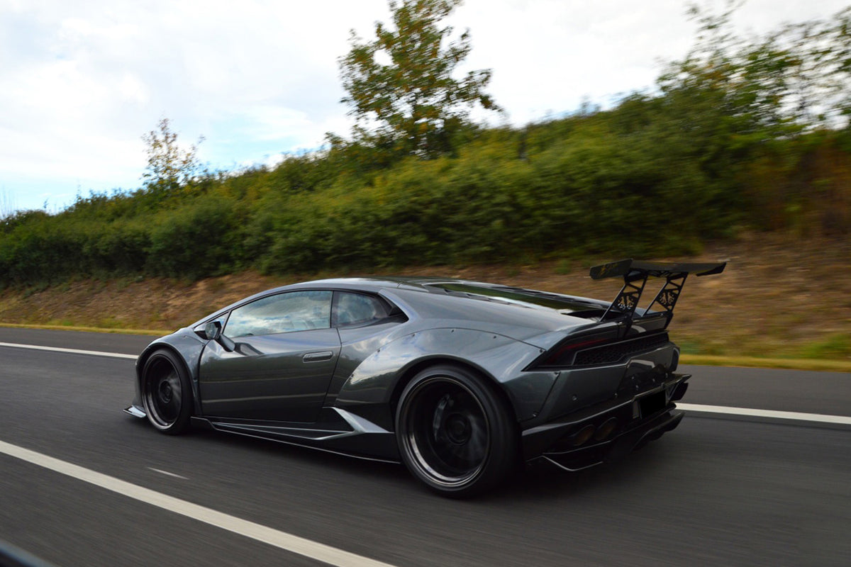 2015-2020 Lamborghini Huracan LP610/LP580 DE Style Wide Fender Flares - Carbonado Aero