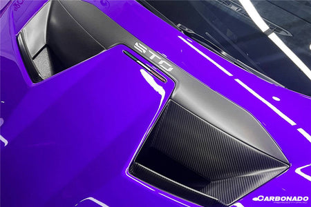 2021-2024 Lamborghini Huracan STO Dry Carbon Fiber Hood Vents - Carbonado Aero