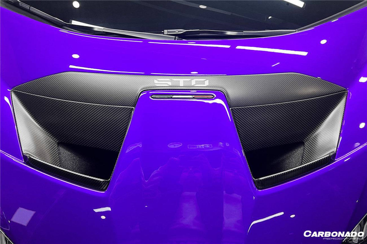 2021-2024 Lamborghini Huracan STO Dry Carbon Fiber Hood Vents - Carbonado Aero