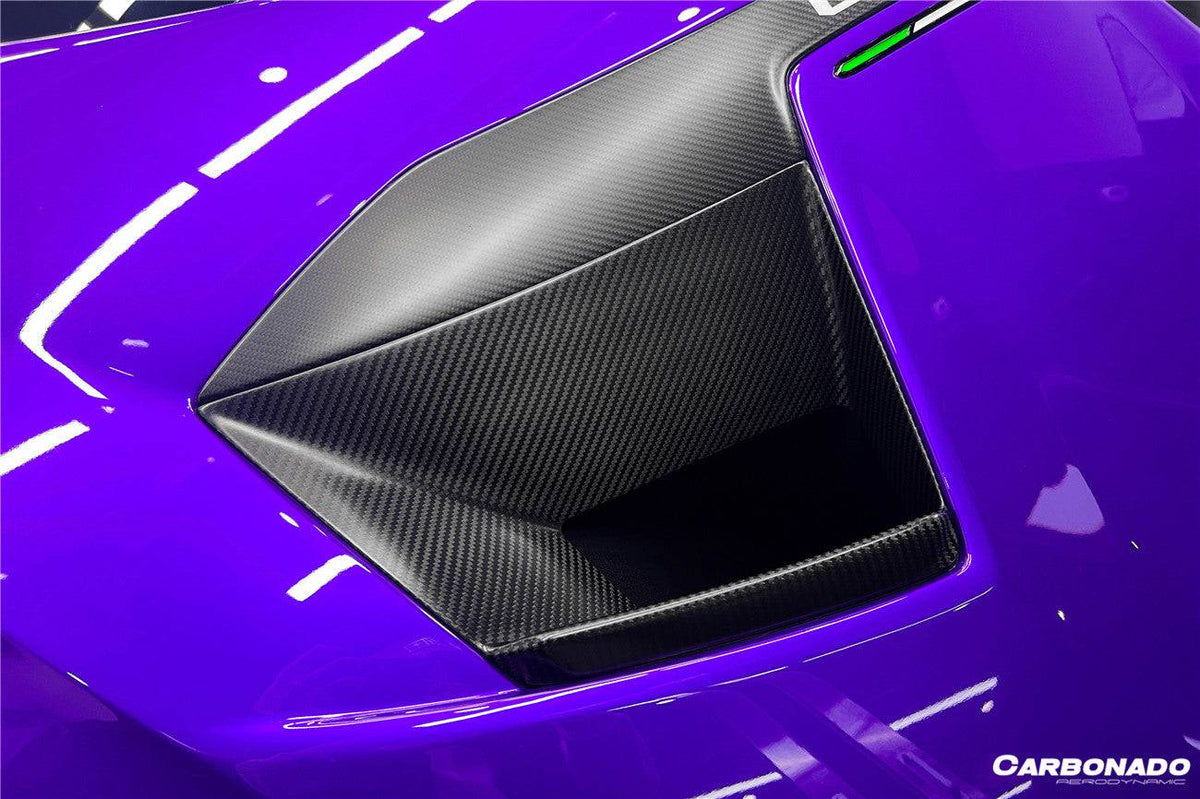 2021-2024 Lamborghini Huracan STO Dry Carbon Fiber Hood Vents - Carbonado Aero