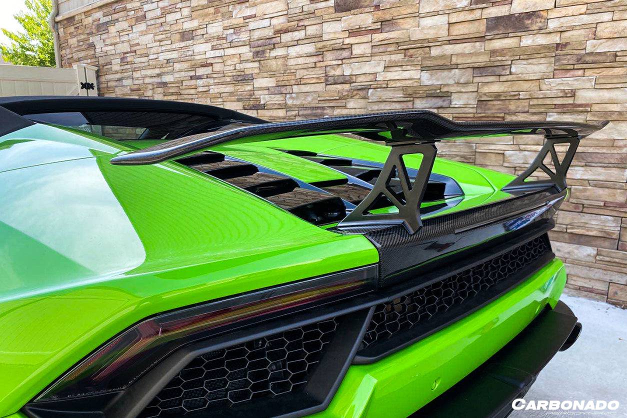 2015-2020 Lamborghini Huracan LP610/LP580 VRS Style Carbon Fiber Trunk Spoiler - Carbonado Aero