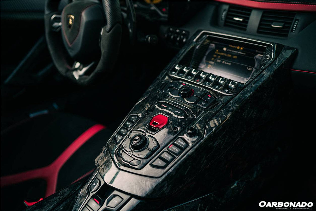 2011-2016 Lamborghini Aventador LP700 OEM Style Carbon Fiber Center Console - Carbonado
