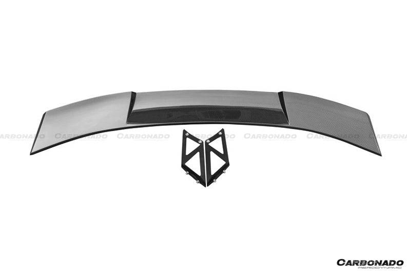 2015-2020 Lamborghini Huracan LP610/LP580 RZS Style Carbon Fiber Trunk Spoiler Wing - Carbonado Aero