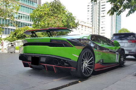 2015-2020 Lamborghini Huracan LP610/LP580 RZS Style Carbon Fiber Trunk Spoiler Wing - Carbonado Aero