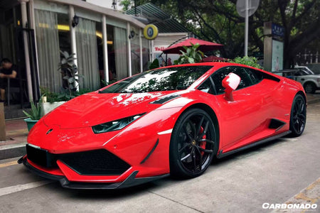 2015-2019 Lamborghini Huracan LP610 RZS Style Carbon Fiber Side Skirts Vent Canards - Carbonado