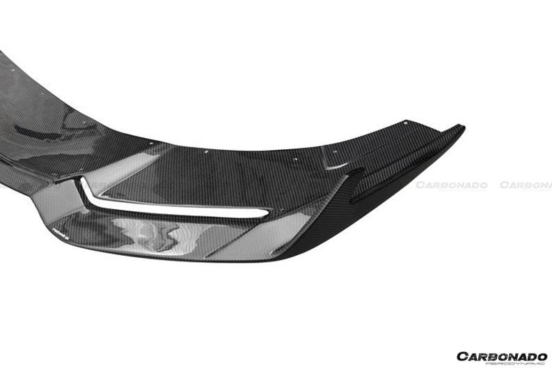 2015-2020 Lamborghini Huracan LP610 RZS Style Carbon Fiber Front Lip - Carbonado Aero