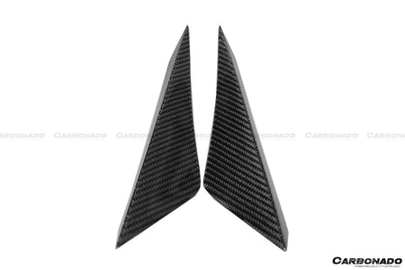 2015-2020 Lamborghini Huracan LP610 RZS Style Carbon Fiber Front Bumper Canard - Carbonado Aero