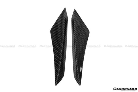 2015-2020 Lamborghini Huracan LP610 RZS Style Carbon Fiber Front Bumper Canard - Carbonado Aero