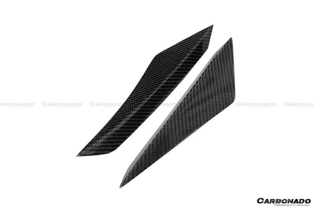2015-2020 Lamborghini Huracan LP610 RZS Style Carbon Fiber Front Bumper Canard - Carbonado Aero