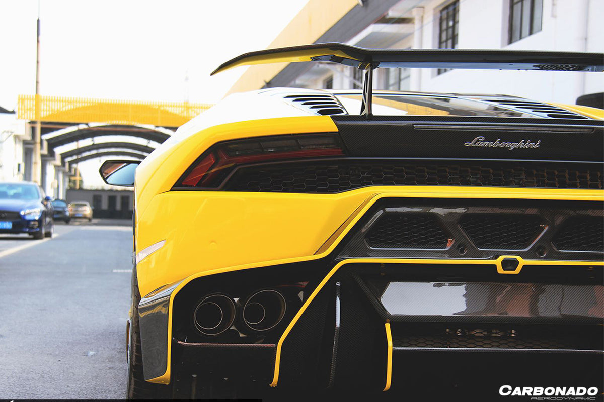 2015-2020 Lamborghini Huracan LP610 Carbon Rear Bumper Grill - Carbonado Aero