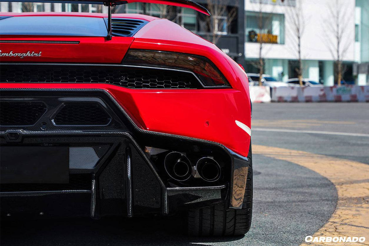 2015-2020 Lamborghini Huracan LP610 Carbon Rear Bumper Grill - Carbonado Aero