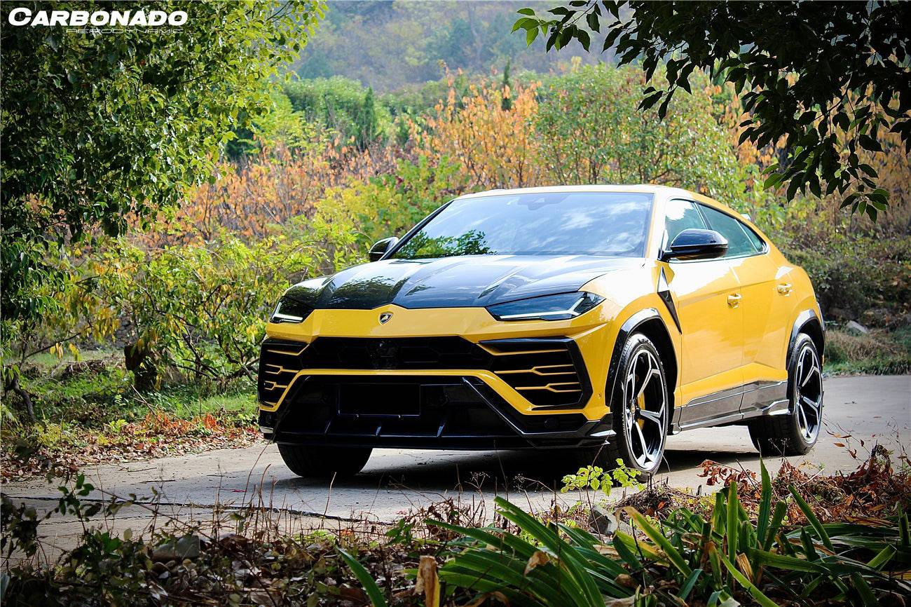 2018-2023 Lamborghini URUS TC Style Dry Carbon Fiber Front Lip Both UP and Down - Carbonado Aero