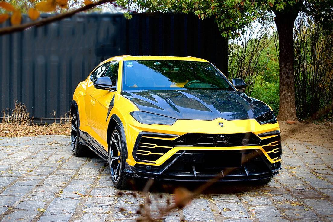 2018-2023 Lamborghini URUS TC Style Dry Carbon Fiber Front Lip Both UP and Down - Carbonado Aero