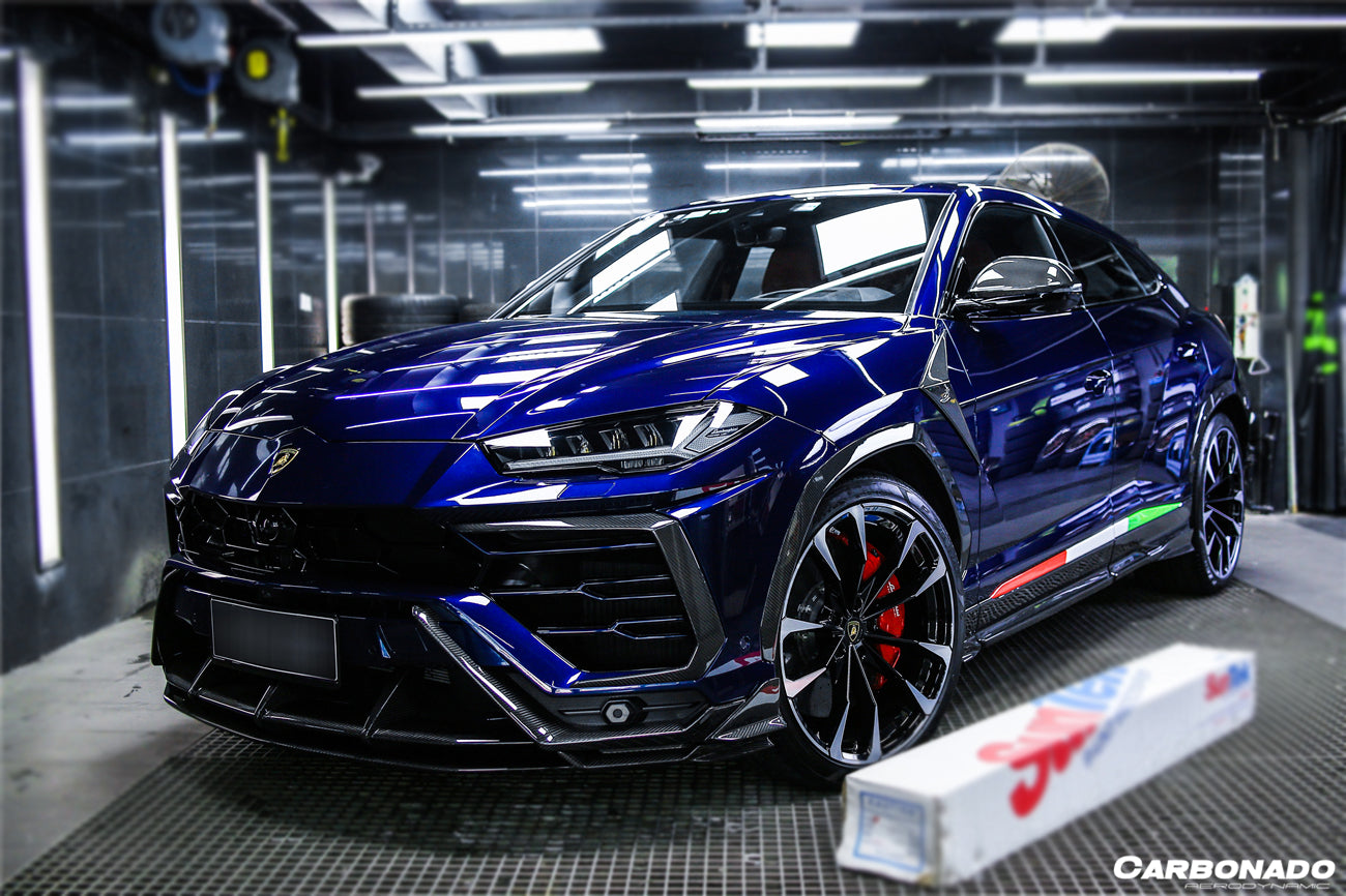 2018-2023 Lamborghini URUS TC Style Dry Carbon Fiber Front Lip Both UP and Down - Carbonado Aero