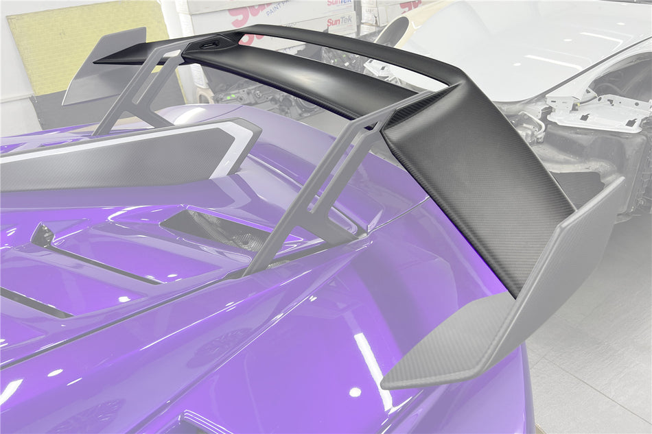 2021-2024 Lamborghini Huracan STO Dry Carbon Fiber Trunk Wing plate - Carbonado