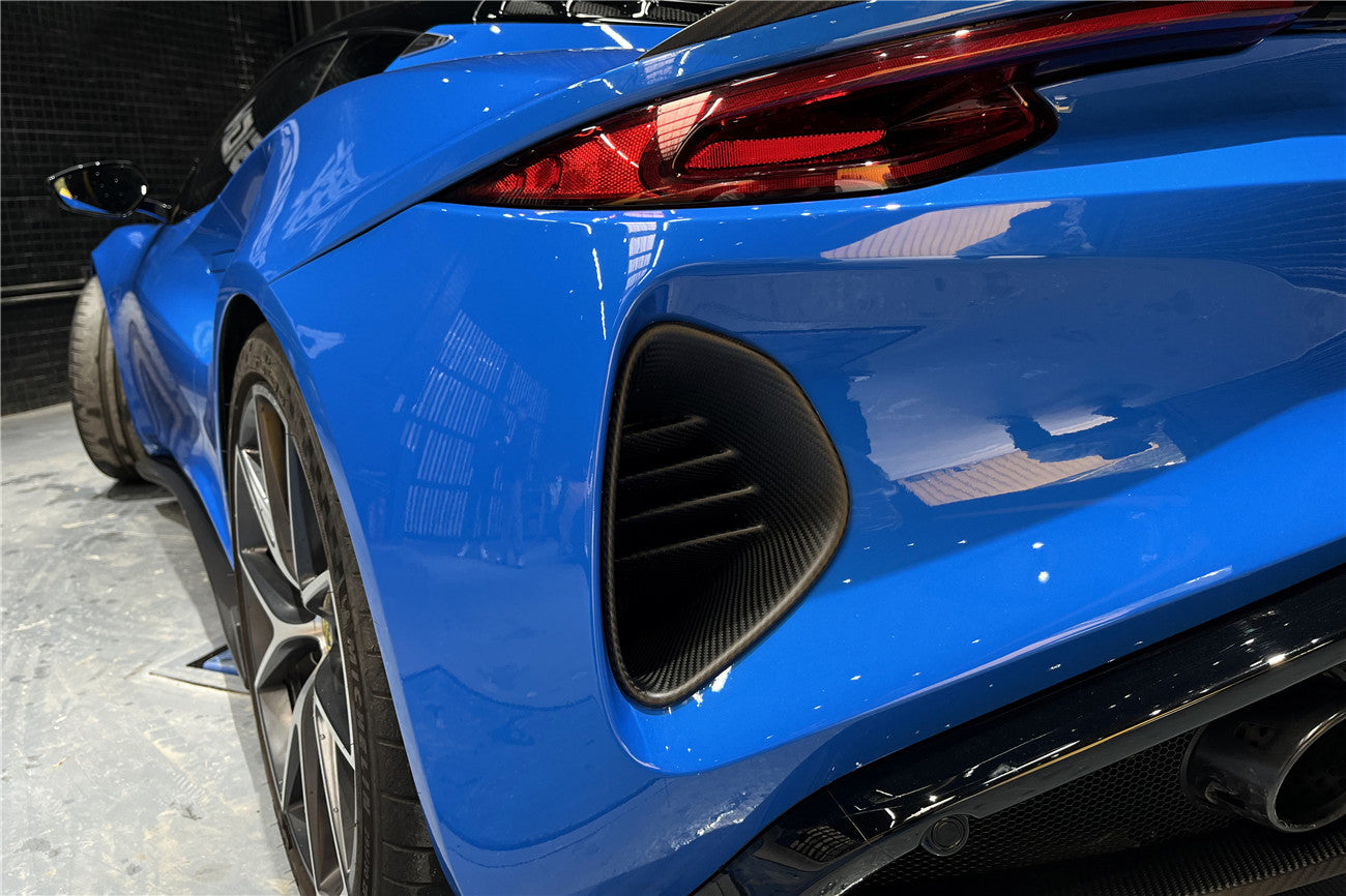 2021-2024 Lotus Emira OD Style Dry Carbon Fiber Rear Bumper Vents ...
