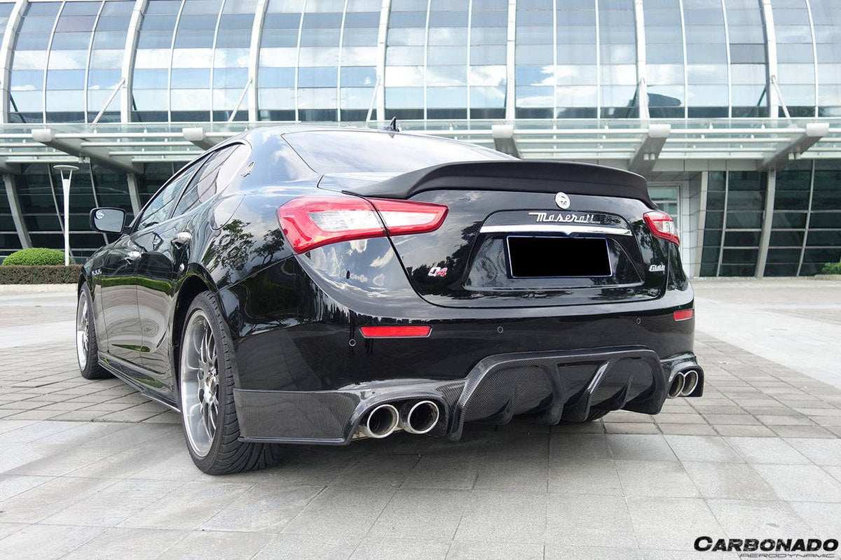 2014-2017 Maserati Ghibli EPC Style Trunk Spoiler - Carbonado