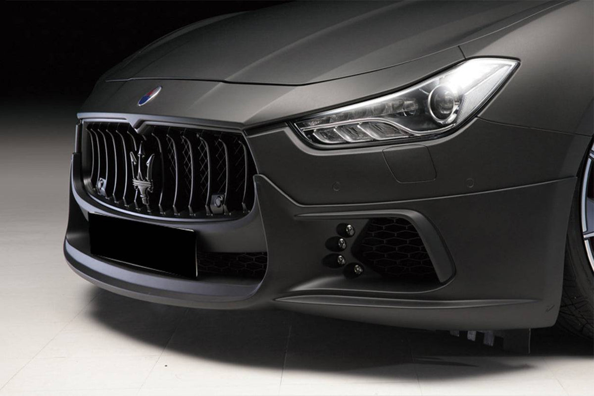 2014-2017 Maserati Ghibli S/Q4 M157 W Style Front Lip - Carbonado