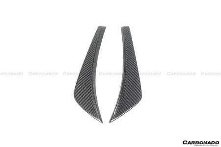 2020-2024 Maserati MC20 SVD Style DRY Carbon Fiber Front Canards - Carbonado Aero