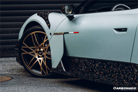 2020-2024 Maserati MC20 SVD Style Dry Carbon Fiber Side Skirts - Carbonado Aero