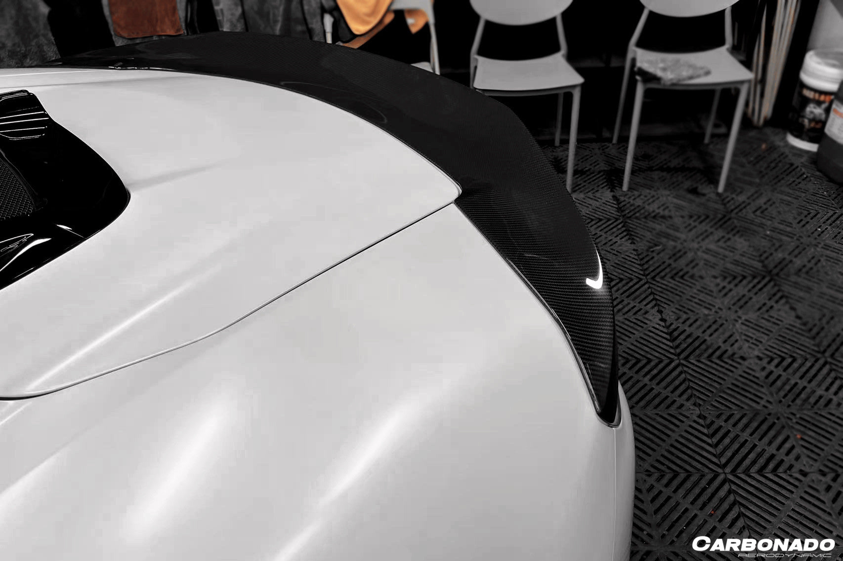 2020-2024 Maserati MC20 SVD Style Dry Carbon Fiber Trunk Spoiler Wing - Carbonado Aero