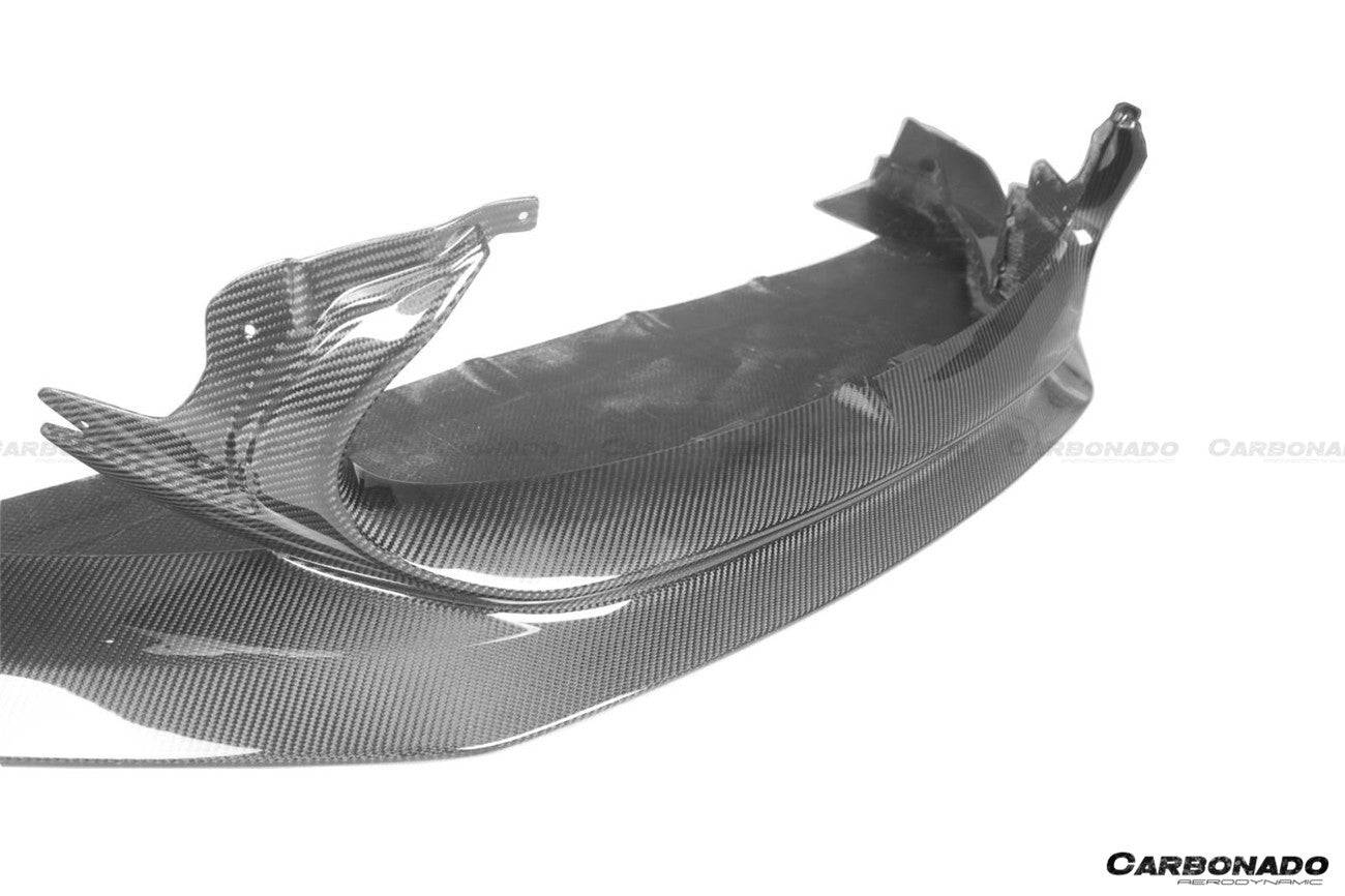 2020-2024 Maserati MC20 SVD Style Dry Carbon Fiber Front Lip - Carbonado Aero