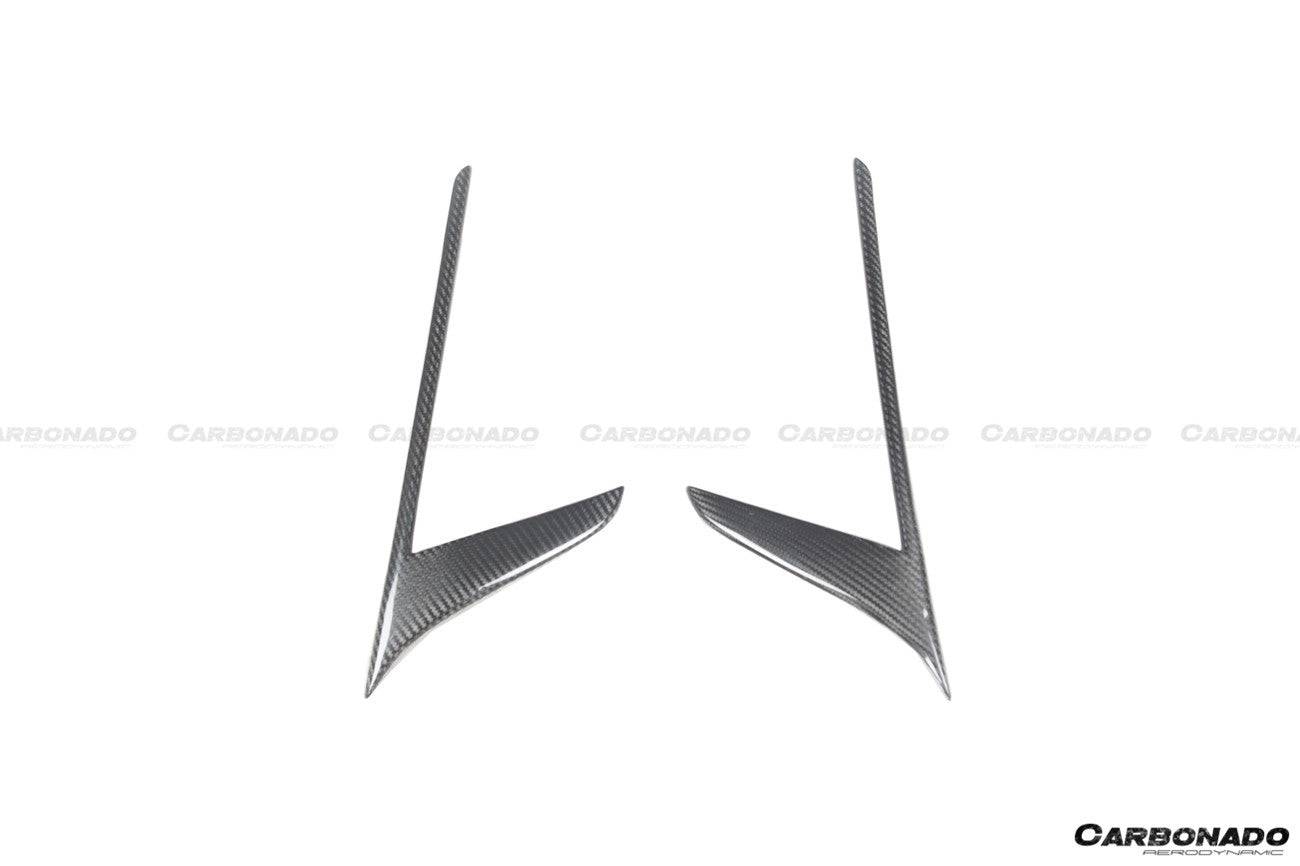 2020-2024 Maserati MC20 NVT Style Dry Carbon Fiber Quarter Panel Side Vent Scoops - Carbonado Aero