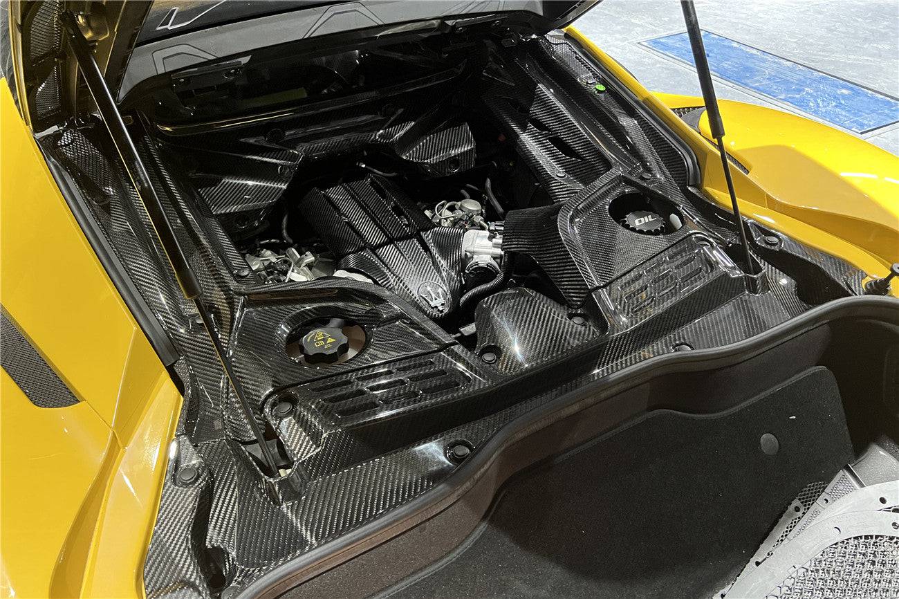 2020-2024 Maserati MC20 Dry Carbon Fiber Engine Cover Replacement - Carbonado