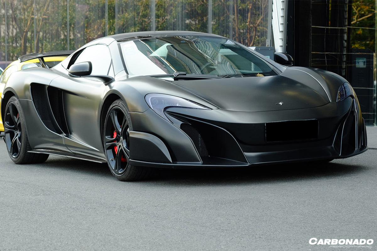 2011-2014 McLaren MP4 12C 675LT Style Part Carbon Fiber Front Bumper And Fender - Carbonado Aero