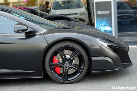 2011-2014 McLaren MP4 12C 675LT Style Part Carbon Fiber Front Bumper And Fender - Carbonado Aero