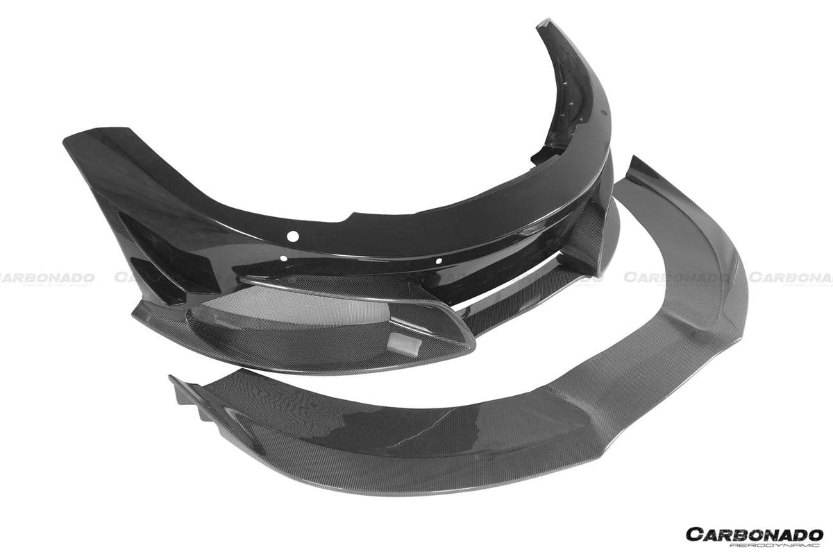 2011-2014 McLaren MP4 12C Rebel Performance Style Front Bumper w/ Lip - Carbonado Aero